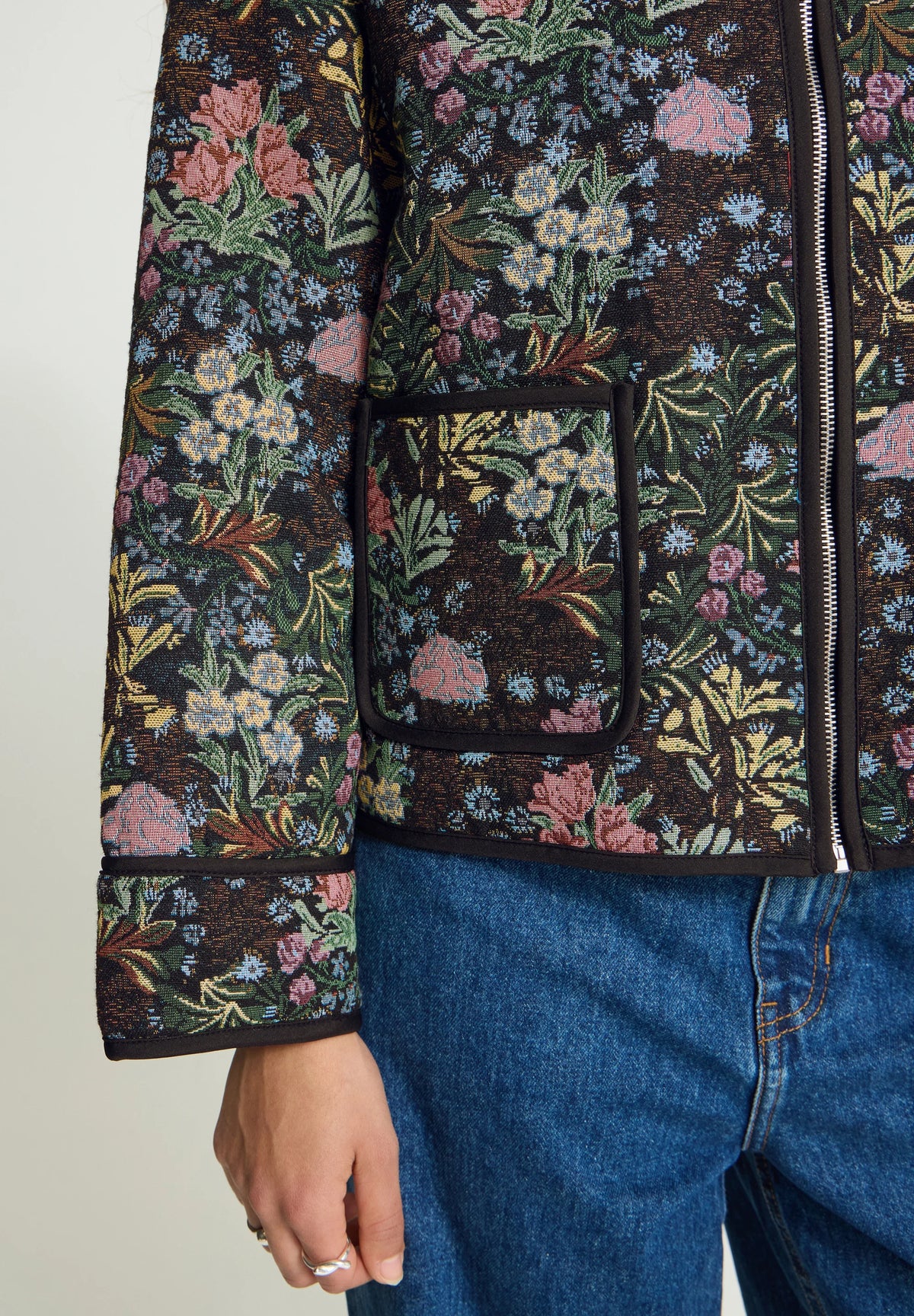 GIUBBINO JACQUARD FLOWERS