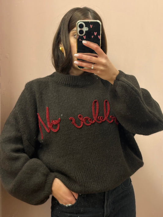 MAGLIONCINO NO VABBÈ MARRONE