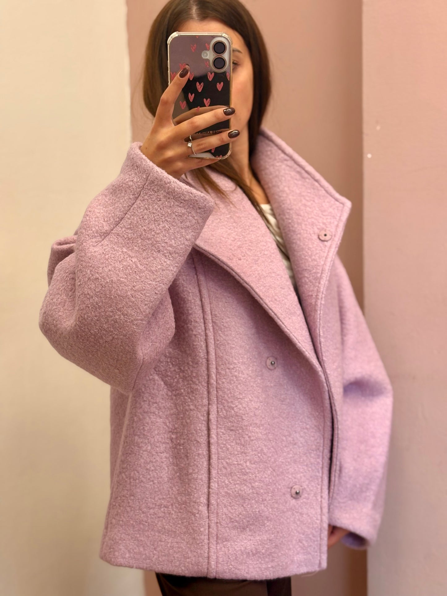 CABAN DOPPIOPETTO ROSA