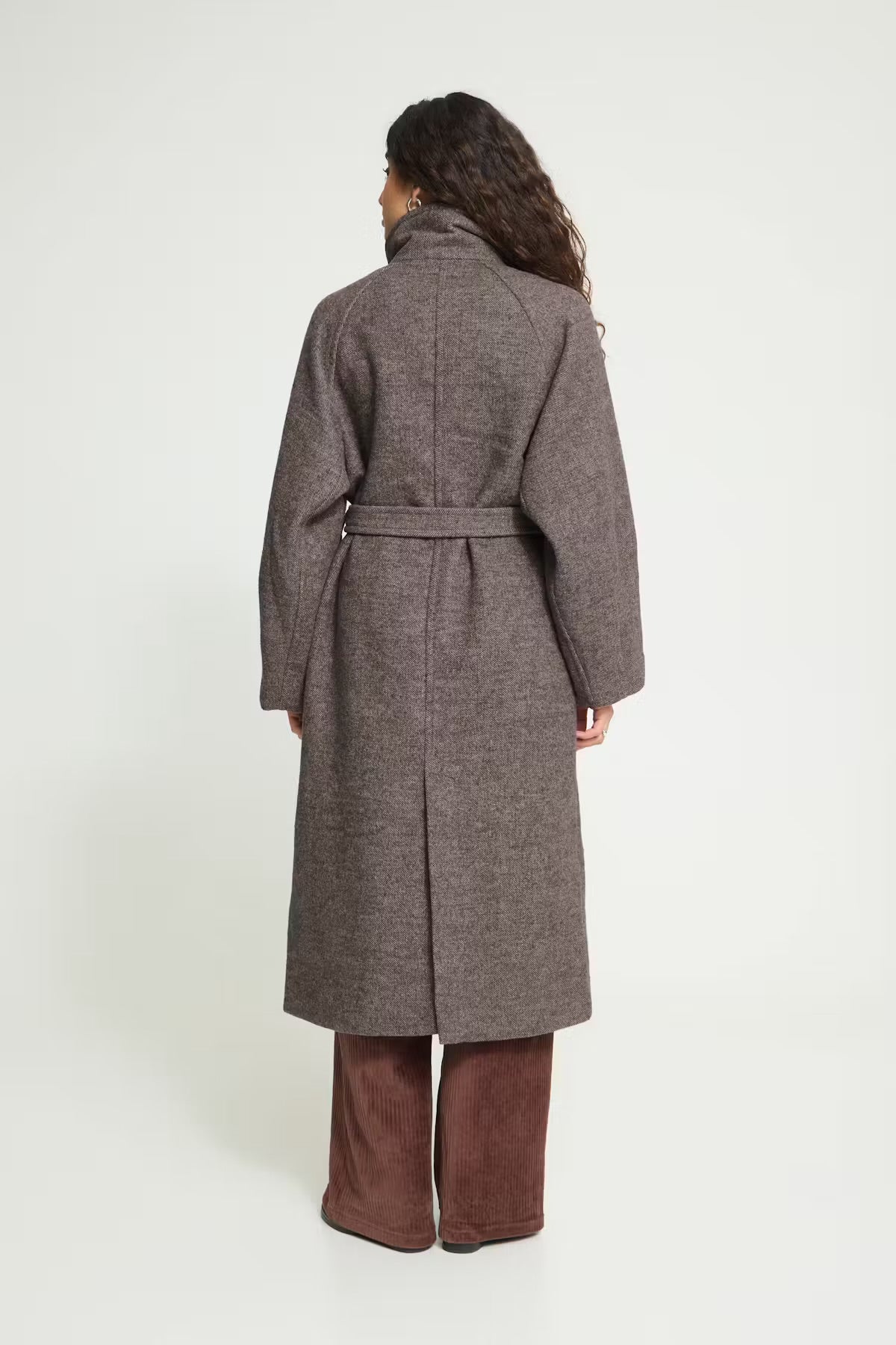 CAPPOTTO MELANGE CIOCCOLATO