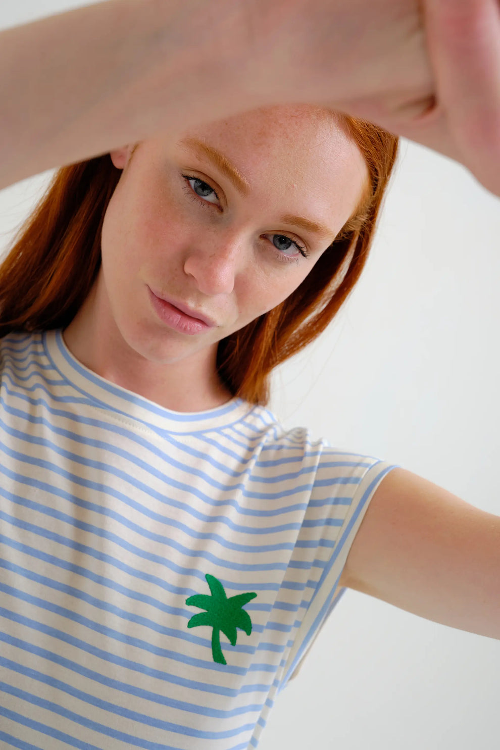 T-SHIRT PALMA A RIGHE