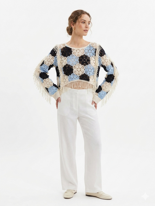 TOP MAGLIA CROCHET