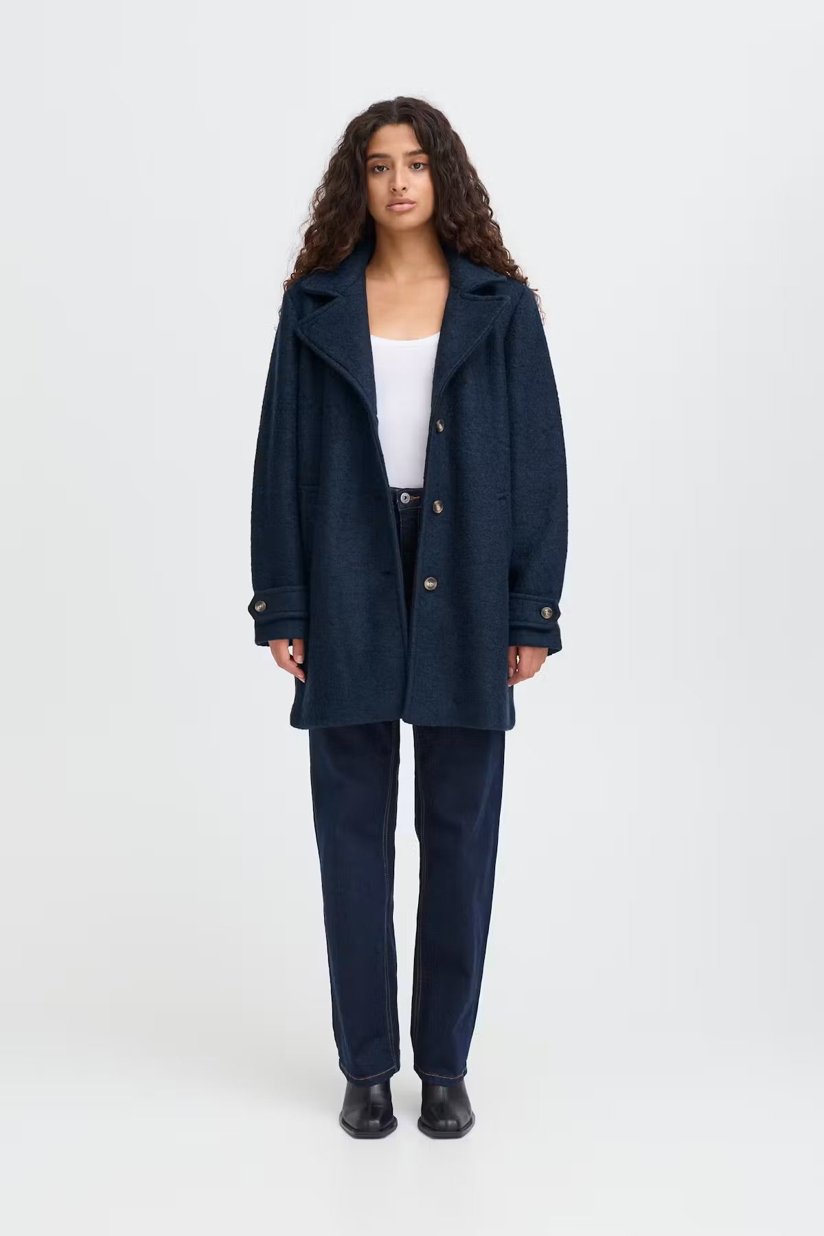 CAPPOTTO STIPA BLU NAVY