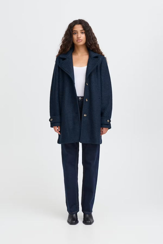CAPPOTTO STIPA BLU NAVY