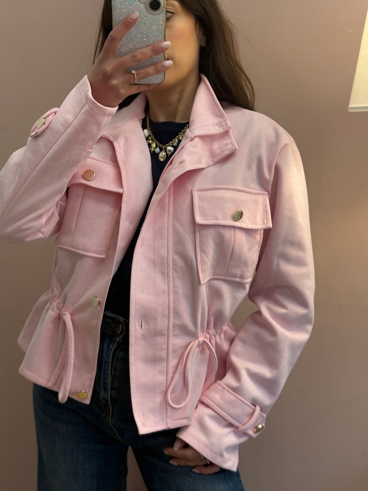 GIUBBINO CAMOSCIO ROSA