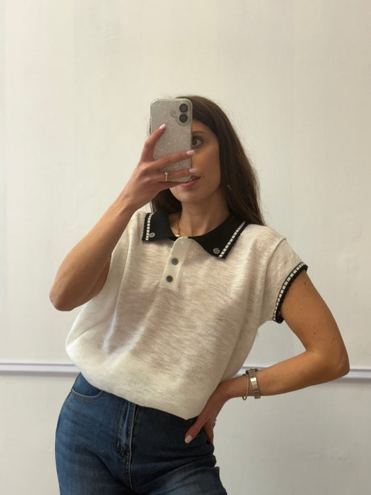 T-SHIRT POLO CON RICAMO