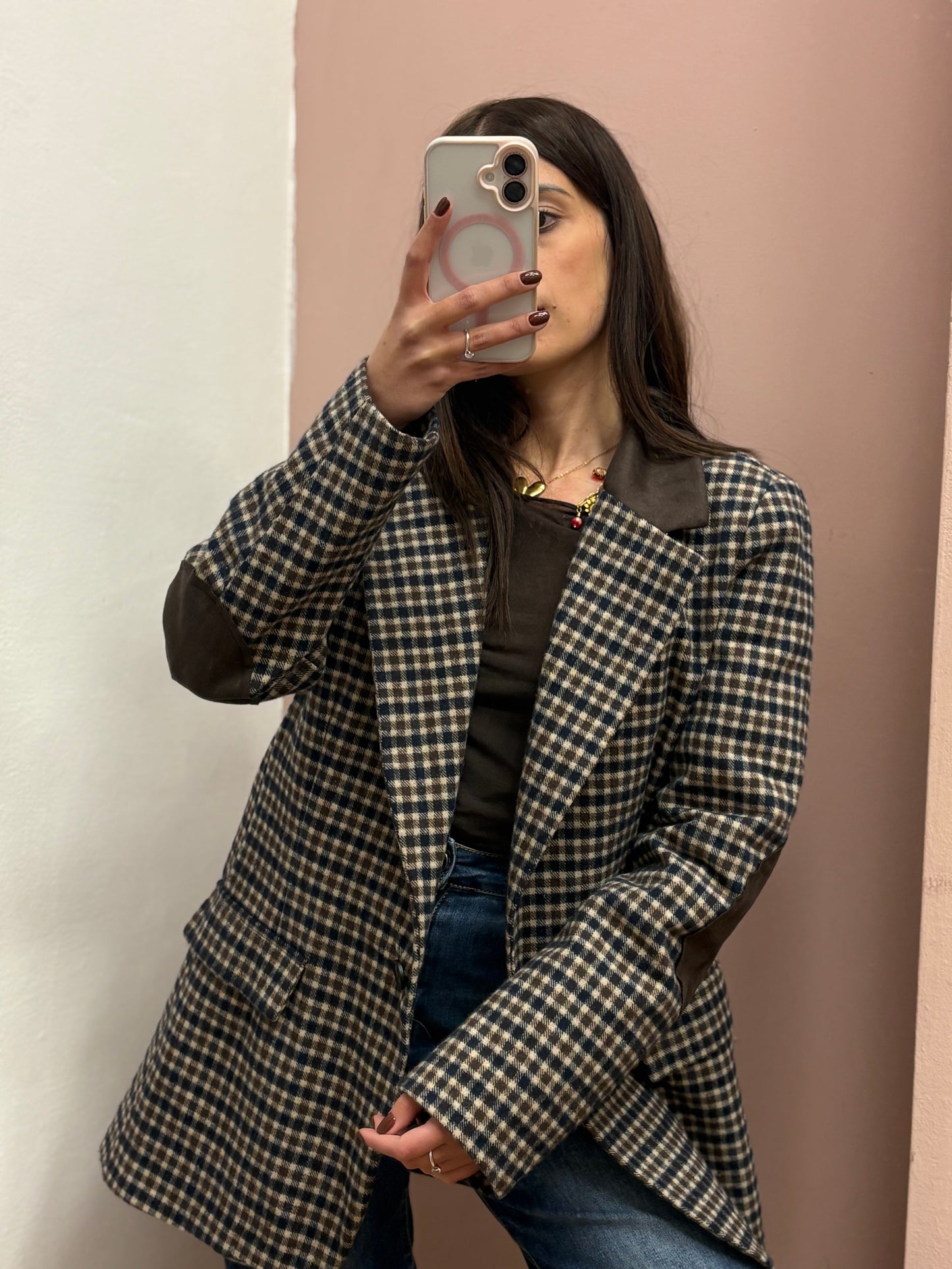 BLAZER SCACCO MARRONE