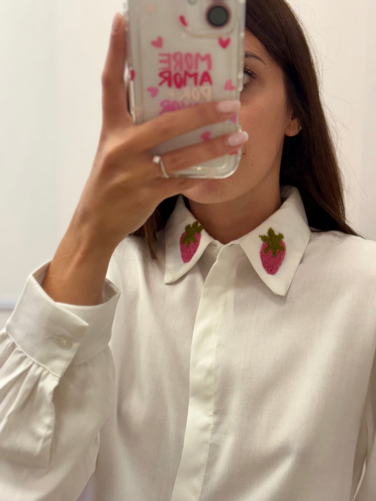 CAMICIA COLLETTO FRAGOLA