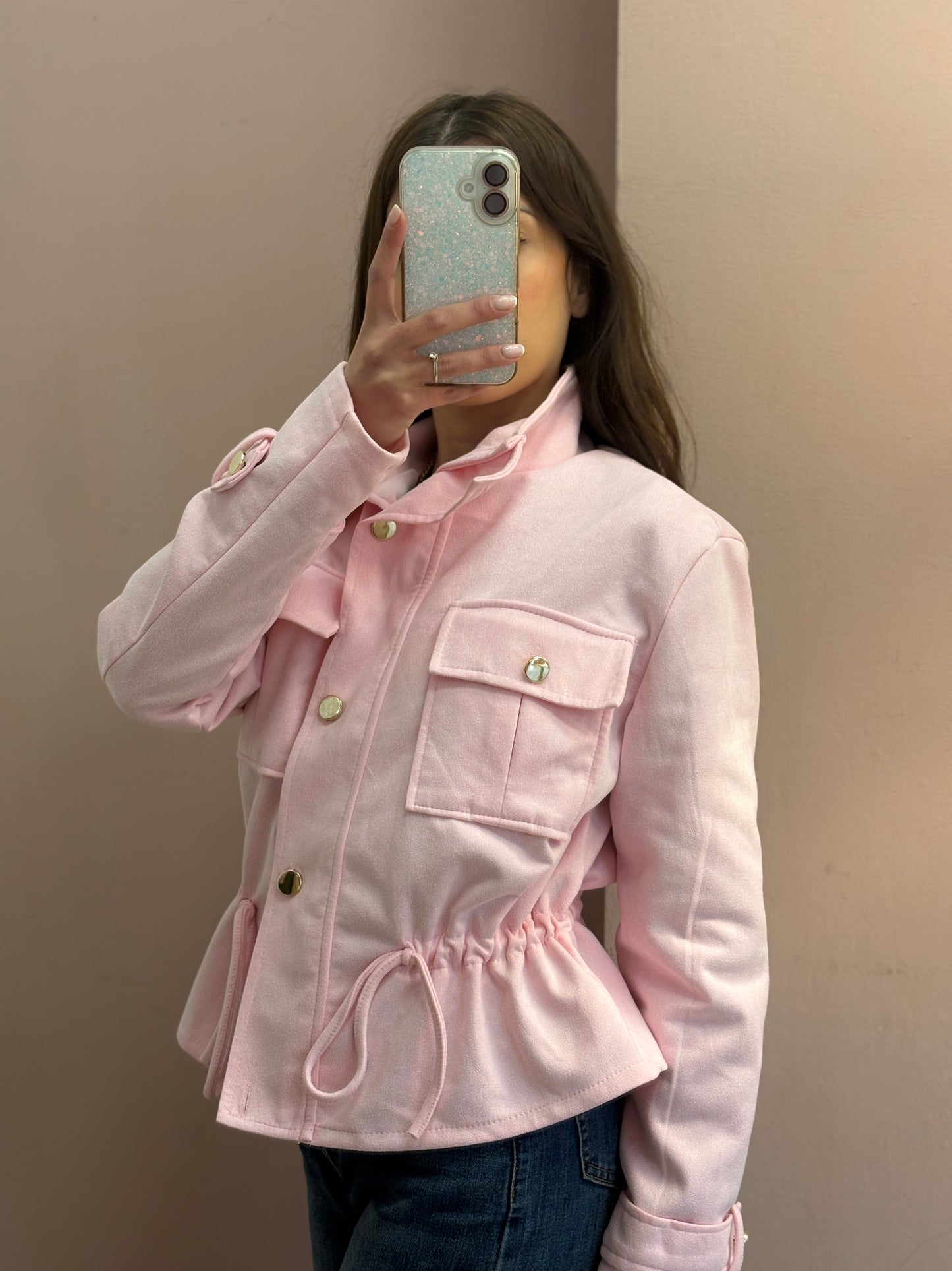 GIUBBINO CAMOSCIO ROSA