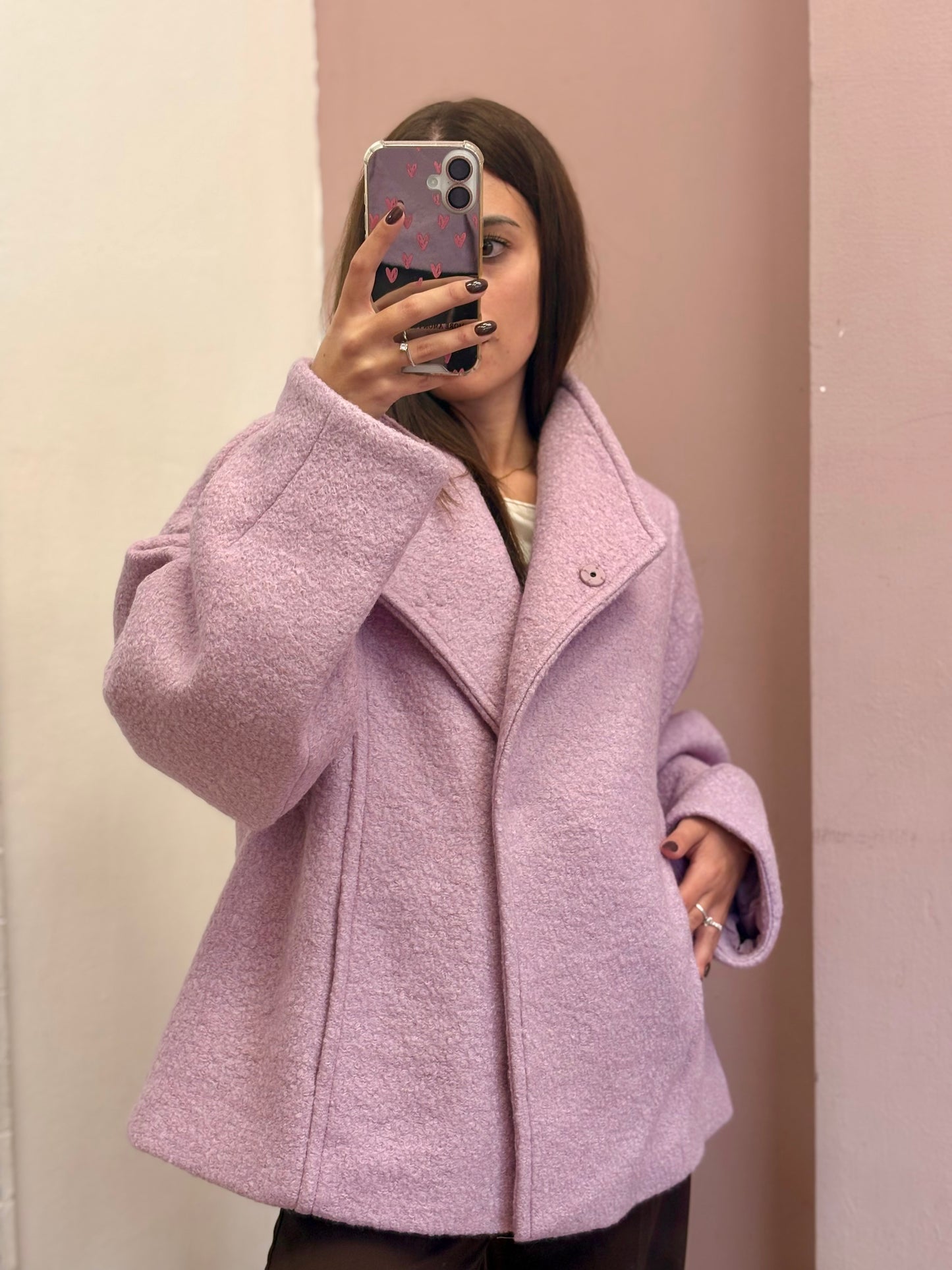 CABAN DOPPIOPETTO ROSA