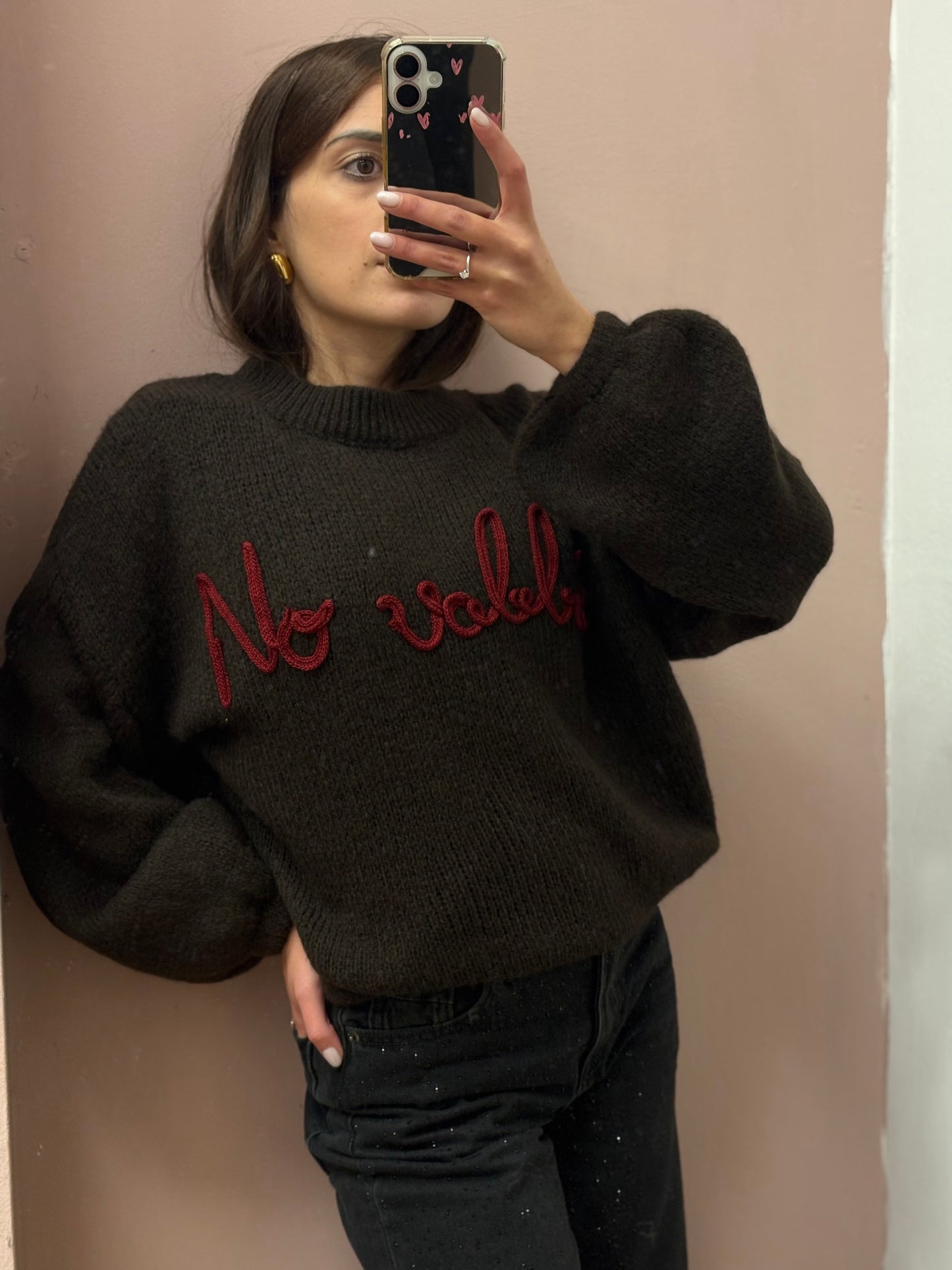 MAGLIONCINO NO VABBÈ MARRONE