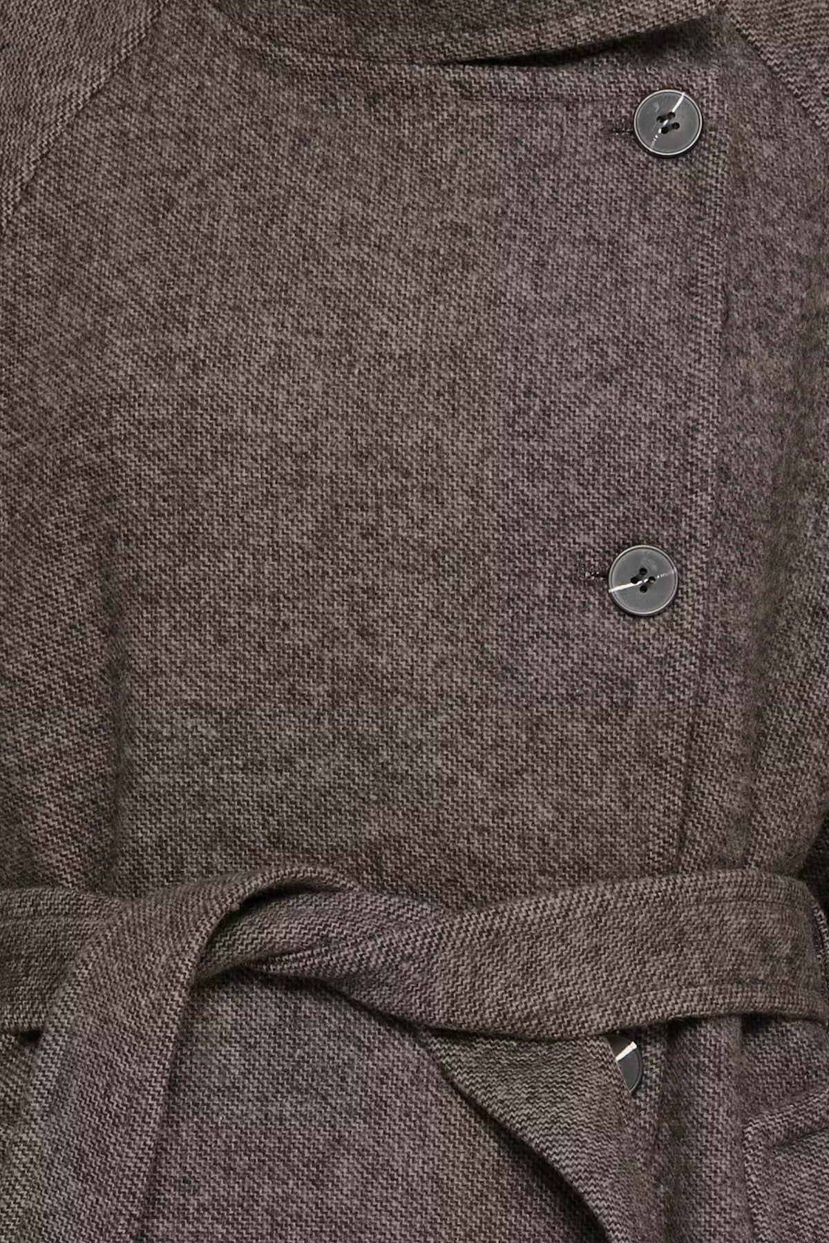 CAPPOTTO MELANGE CIOCCOLATO