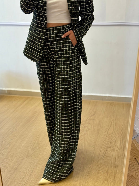 PANTALONE JACQUARD VERDE