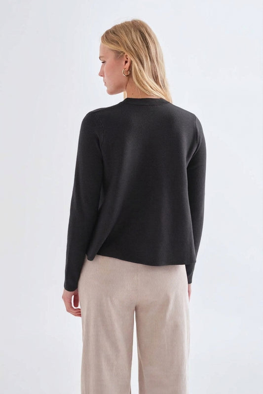 MAGLIA TRAPEZIO NERA