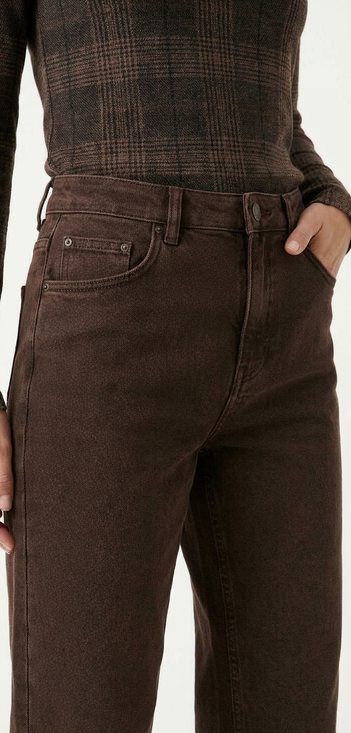 JEANS REGULAR CIOCCOLATO