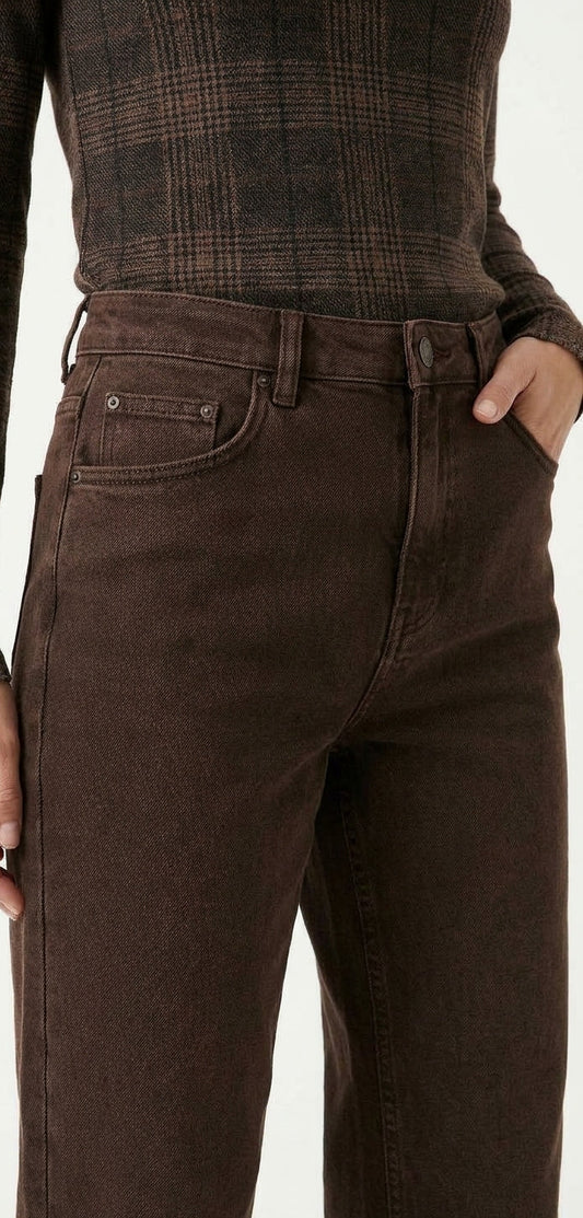 JEANS REGULAR CIOCCOLATO