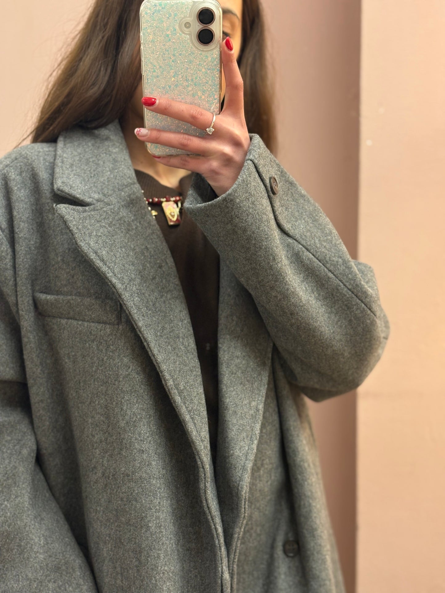 CAPPOTTO OVER GRIGIO