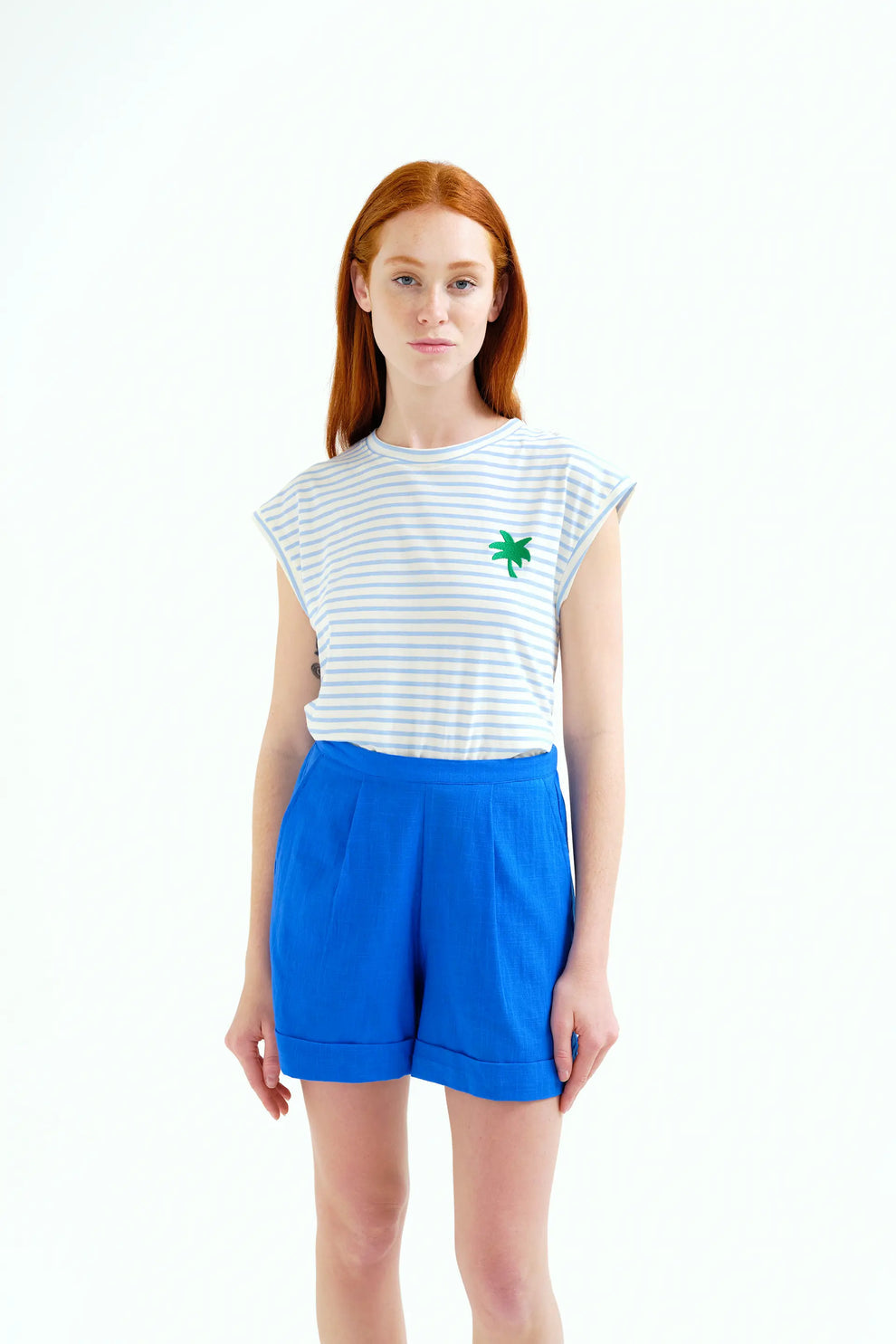 T-SHIRT PALMA A RIGHE