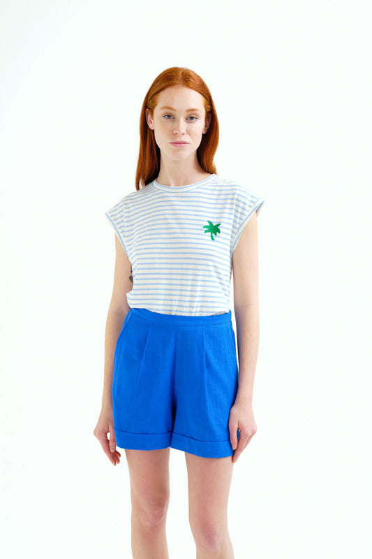 T-SHIRT PALMA A RIGHE