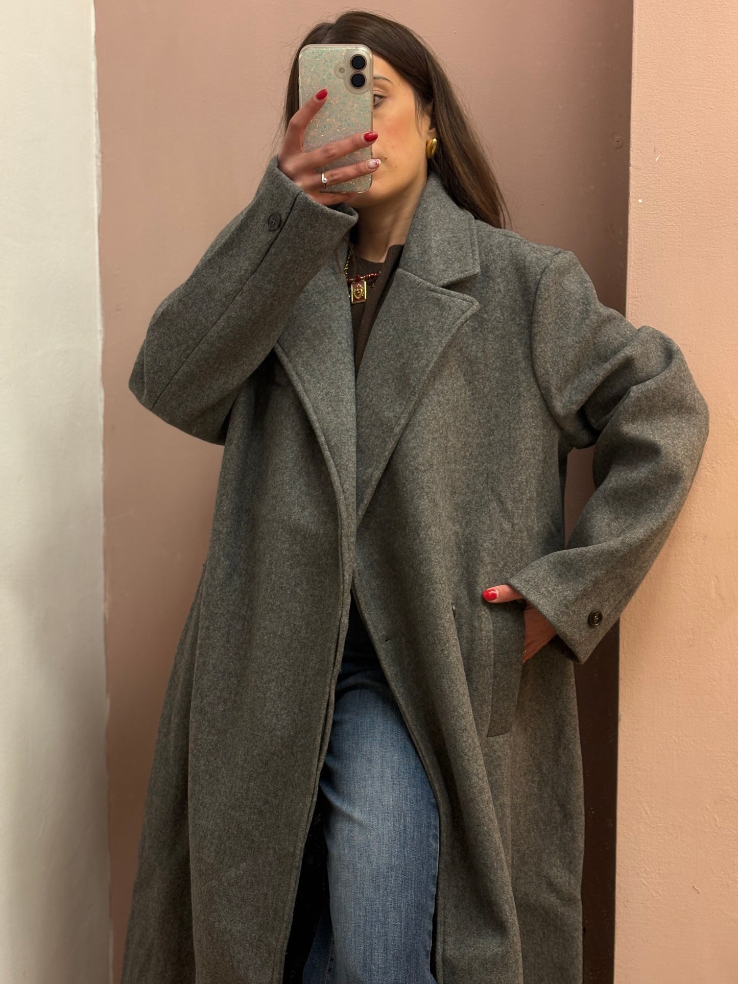 CAPPOTTO OVER GRIGIO