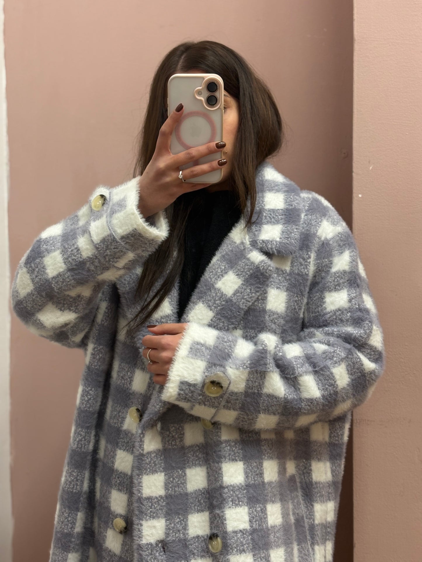 CAPPOTTO SCACCHI LILLA