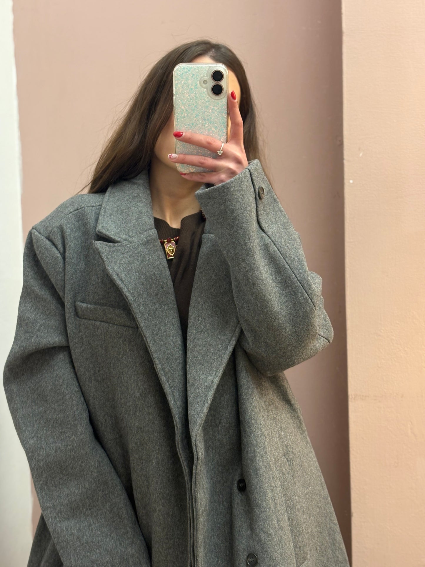 CAPPOTTO OVER GRIGIO