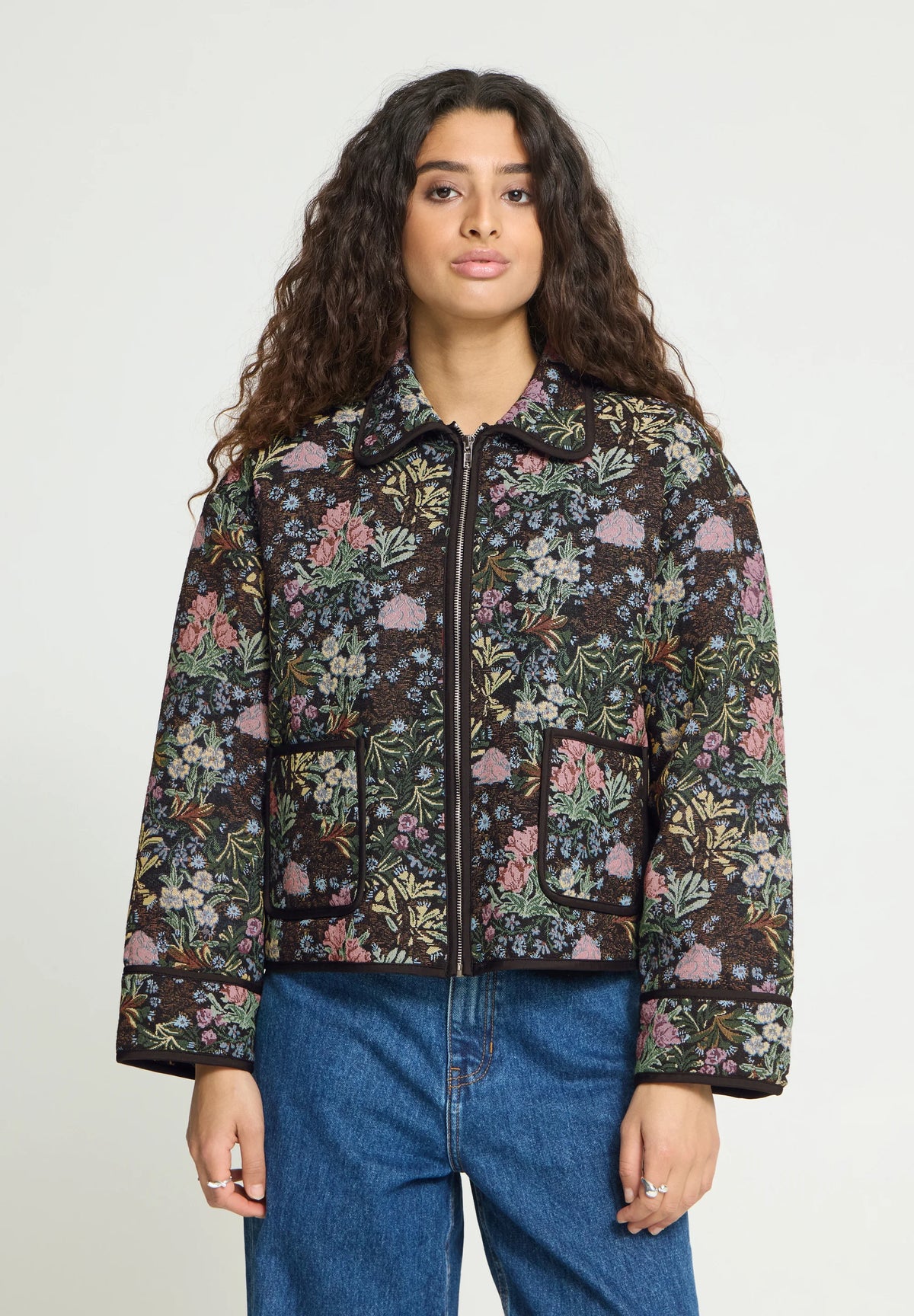 GIUBBINO JACQUARD FLOWERS