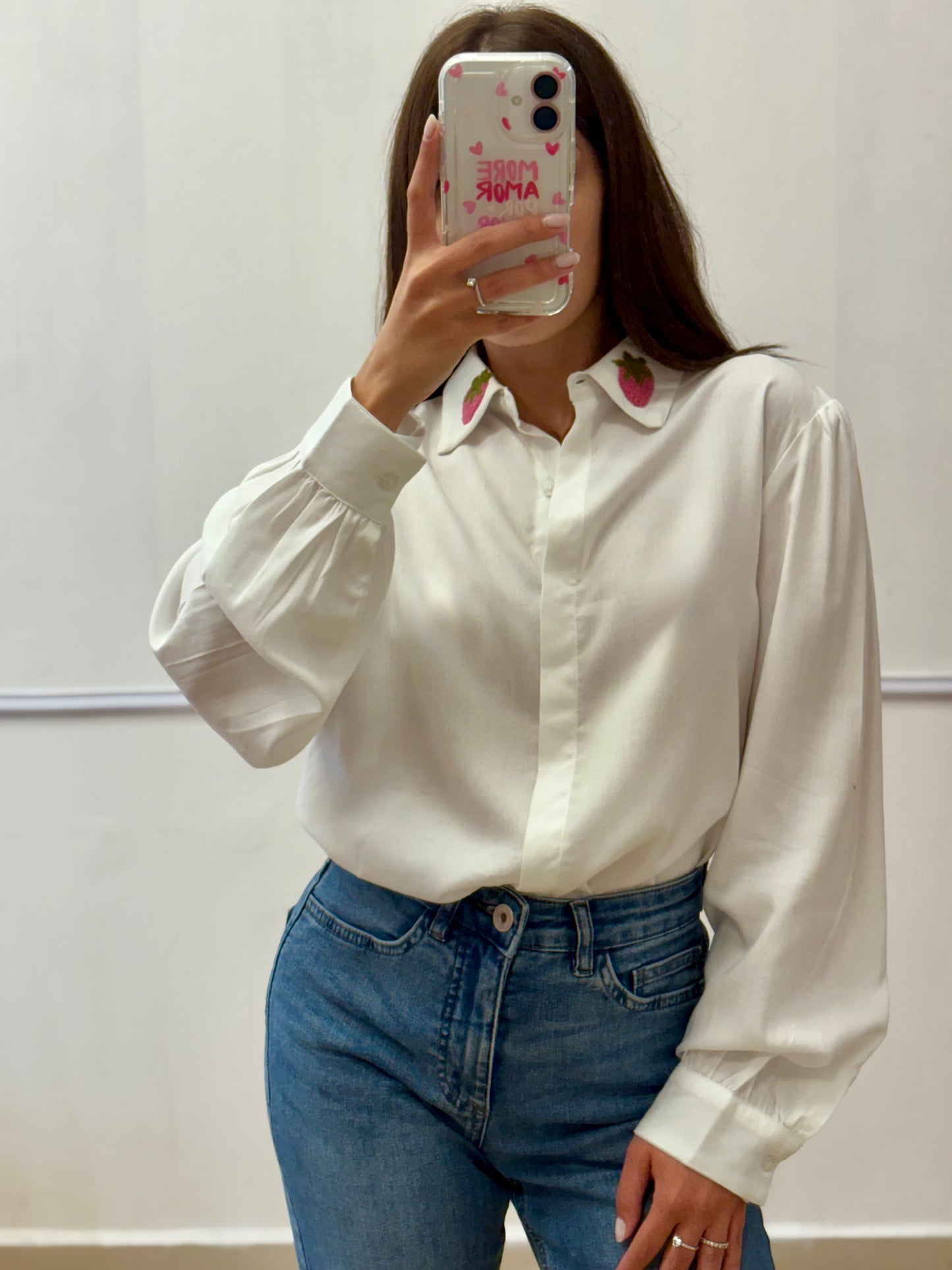 CAMICIA COLLETTO FRAGOLA