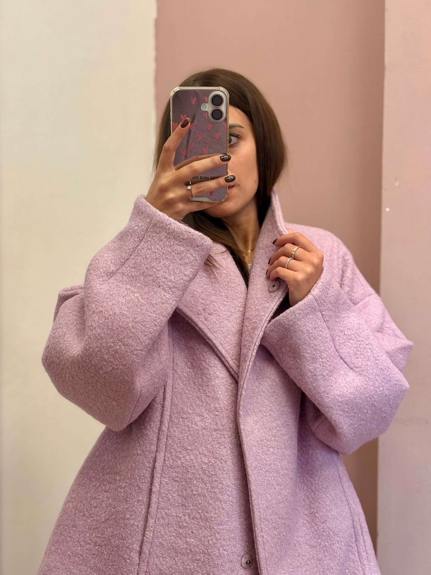 CABAN DOPPIOPETTO ROSA