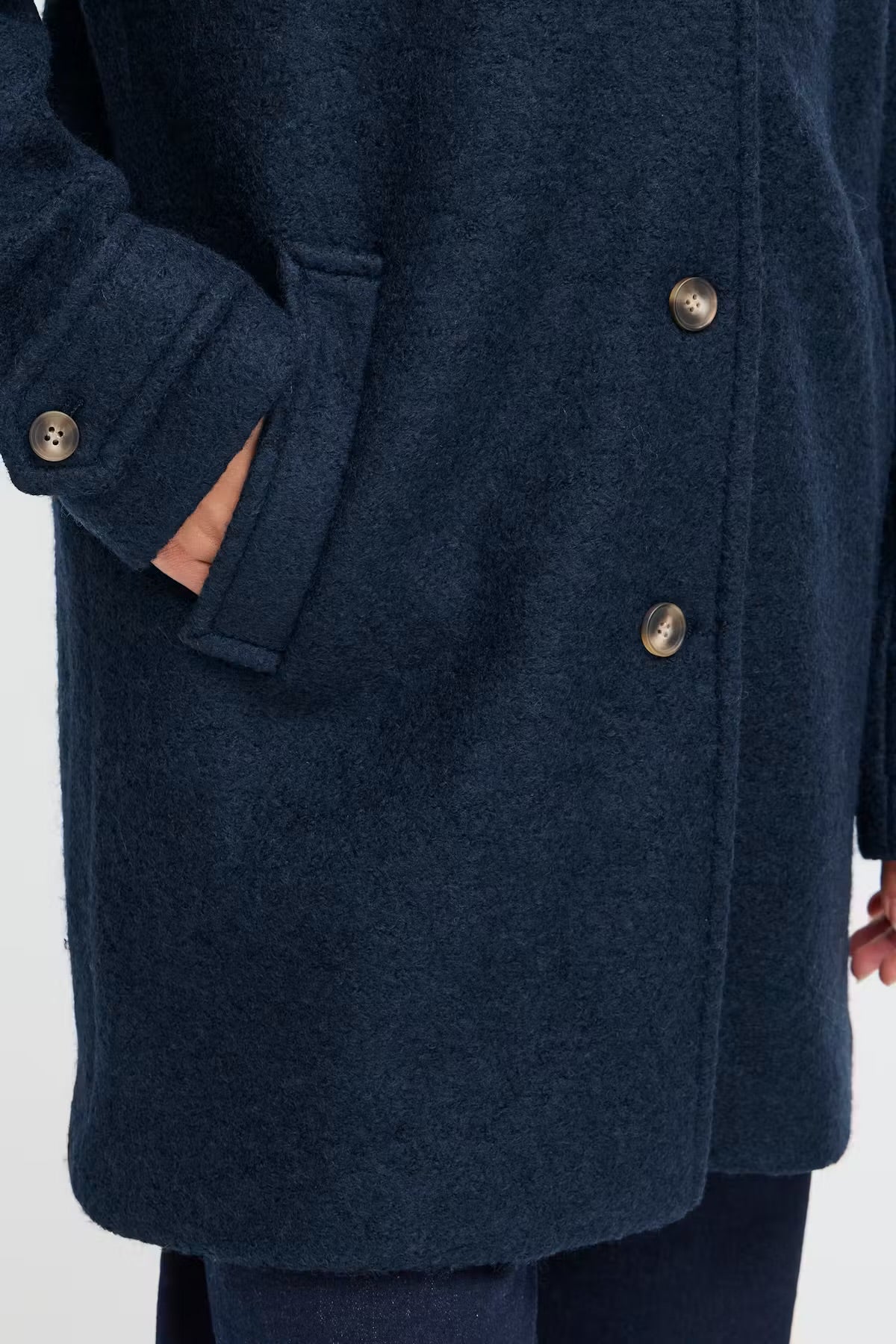 CAPPOTTO STIPA BLU NAVY