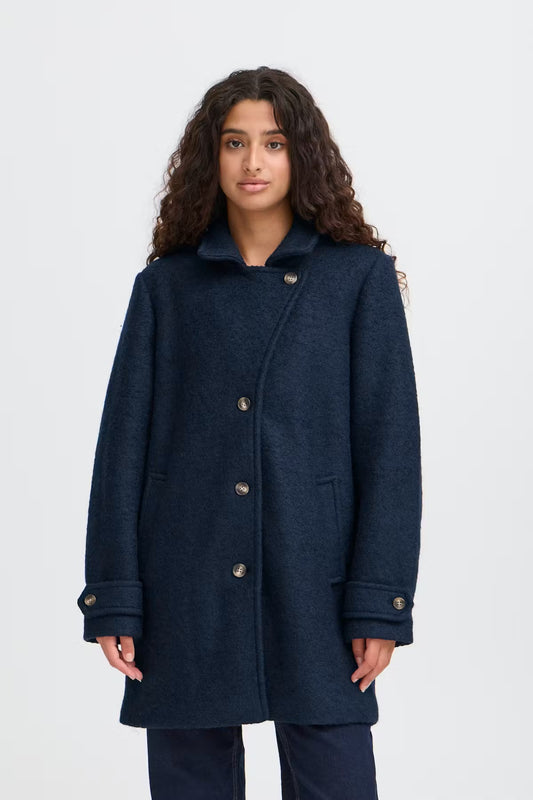 CAPPOTTO STIPA BLU NAVY