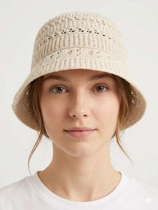 CAPPELLO CROCHET PANNA