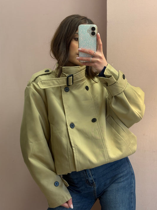 IMPERMEABILE BEIGE DOPPIOPETTO