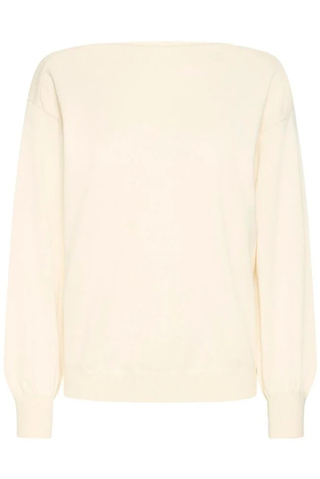 MAGLIA SCOLLO A BARCA ICHI PANNA