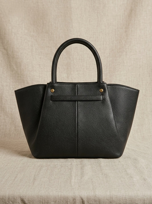 BORSA NERA CON FOULARD