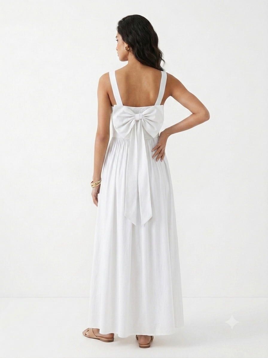 ABITO BIANCO DAISY CON FIOCCO