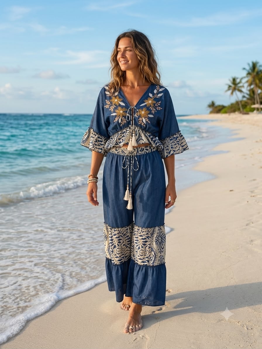 COORD SET DENIM GRECIA